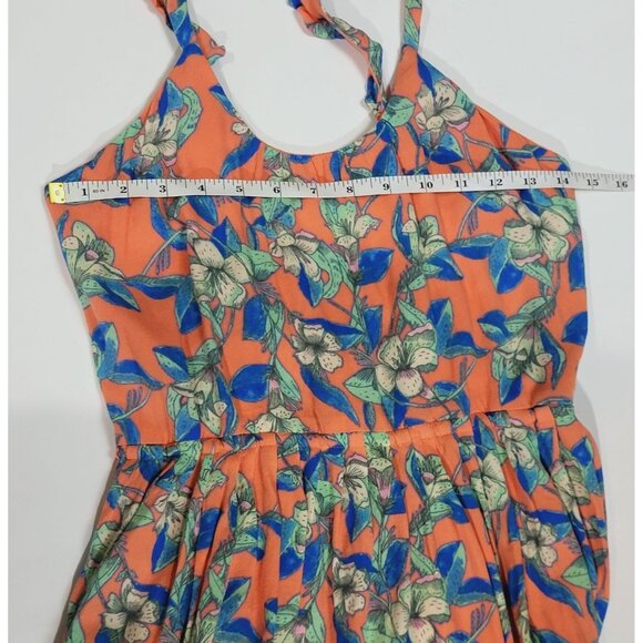 Free People Floral Dear You Sundress With Ruffled Straps & Scoop Neck Size XS - Picture 4 of 9